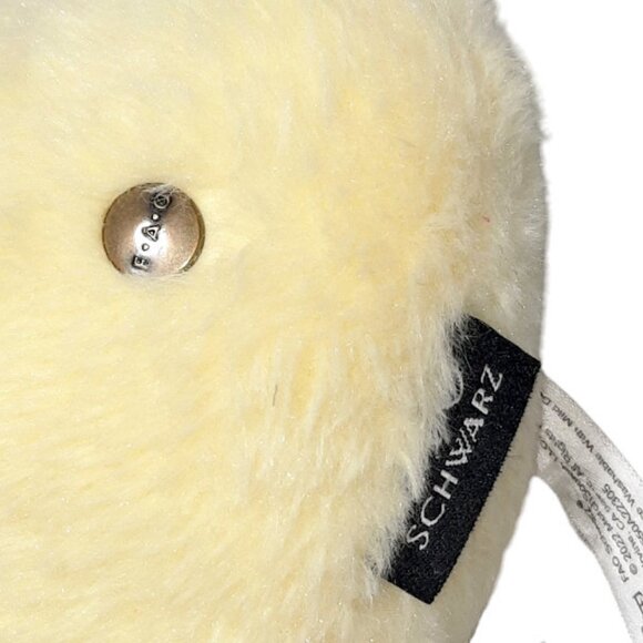 2022 FAO Schwarz Yellow Baby Chick Chicken Sparkle Stuffed Plush Toy 7" - Picture 5 of 5